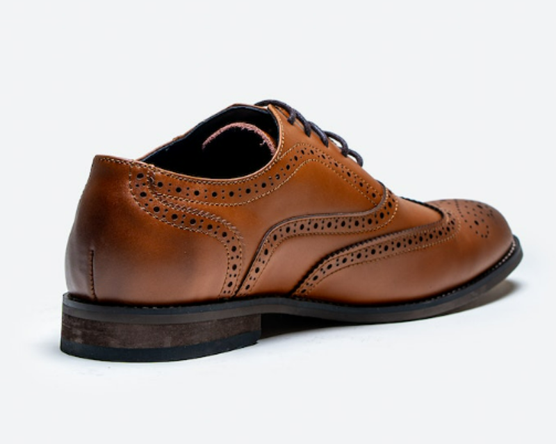 Cavani Clark Brogue Tan-2